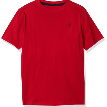 Nautica Boys' Short Sleeve Solid Crew Neck T-Shirt