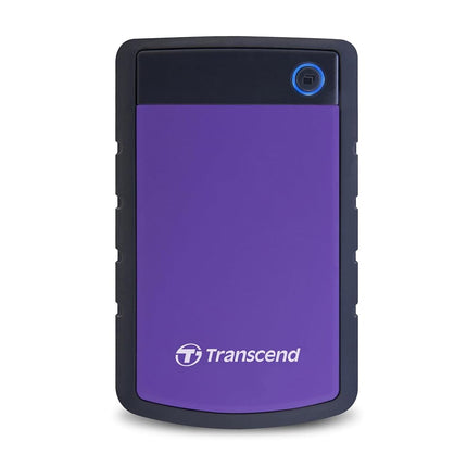 Transcend StoreJet 25H3 2TB Rugged Portable Hard Drive, Shock Resistant USB 3.1 Gen 1, Purple -TS2TSJ25H3P