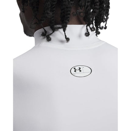 Under Armour UA HG Armour Comp Mock SL - Sleeveless - Tops - White/Black - Size: LG