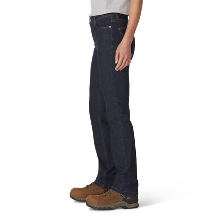 Dickies Women's Perfect Shape Denim Jean-Straight Stretch, Rinsed Indigo Blue, 8