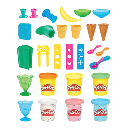 Play-Doh Kitchen Creations Ice Cream Party Play Food Set with 6 Colors, 2-Ounce Cans (Amazon Exclusive)
