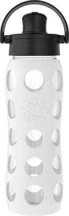 Lifefactory 22-Ounce Glass Water Bottle with Activ