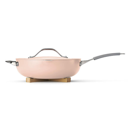 Tramontina All-in-One Plus Pan 5-Qt Ceramic Non Stick Pan with Lid, Pink