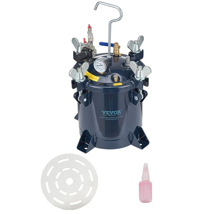 VEVOR Spray Paint Pressure Tank, 10L/2.5 Gallon, 70 PSI, Max Air Paint Pressure Pot, with Metal Rack and Leak Repair Sealer, for Spray Paint and