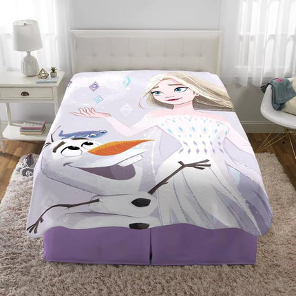 Disney Frozen 2 Kids Bedding Super Soft Plush Micro Raschel Blanket, 62 in x 90 in, Official Disney Product by Franco