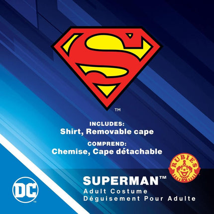 Rubies Official Adult's Superman T-Shirt Set Costume - X-Large Halloween
