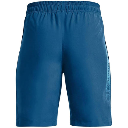 Under Armour Boys Woven Graphic Shorts Junior Blue 13 Years