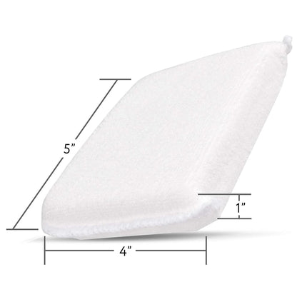 4 Pack Reusable Microfibre Applicator Pads - Sealer Sponge Applicator Cleaning Cloth for Tile, Grout, Marble, Granite, Slate, Travertine, and Natural Stone Surfaces (12.7 x 10.16 x 2.54 cm)