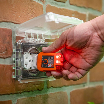 Kit de prueba eléctrica Klein Tools ET45VP con probador de receptáculos GFCI y probador de voltaje CA/CC