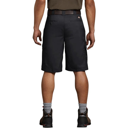 Dickies Pantalón Corto Cargo Flex de Hombre, Ajuste Regular, 11", Negro, Talla 40 Regular
