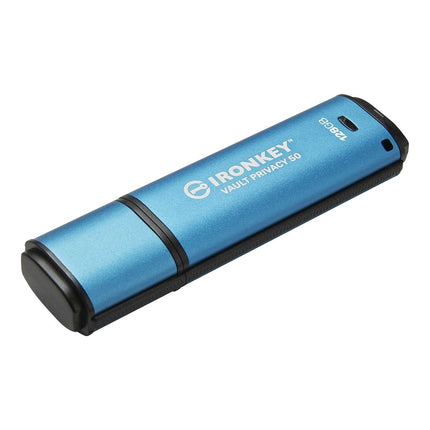 Kingston IronKey Vault Privacy 50 FIPS 197 Certified & XTS-AES 256-bit Encrypted USB Drive for Data Protection - IKVP50/128GB