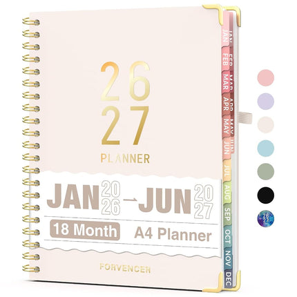Planner Forvencer Academic 2025-2026, 18-Month Dai