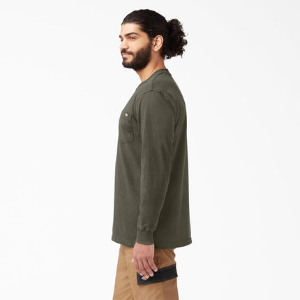 Dickies Men's Big and Tall Long Sleeve Heavyweight Crew Neck, Moss Green, X-Large