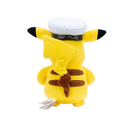 Pokémon Captain Pikachu Plush - 8-Inch Soft Plush with Captain's Hat