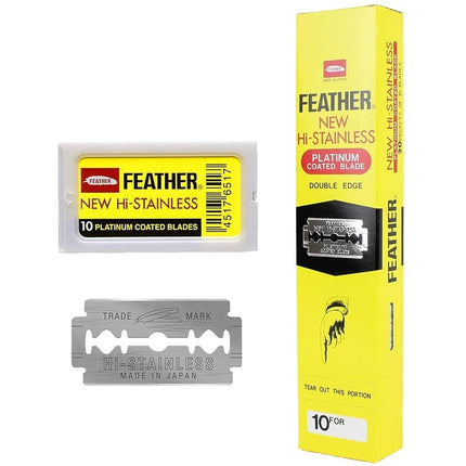 Feather 200 Razor Blades NEW Hi-stainless Double E