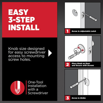 Kwikset Arroyo Knob Interior Passage Door Knob, Handle for Closet and Hallway Doors, Non-Locking Doorknob in Matte Black, with Microban Protection