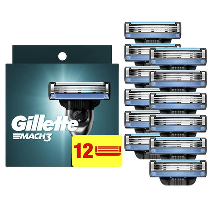 Gillette Mach3 Men’s Razor Blade Refills, 12 Count