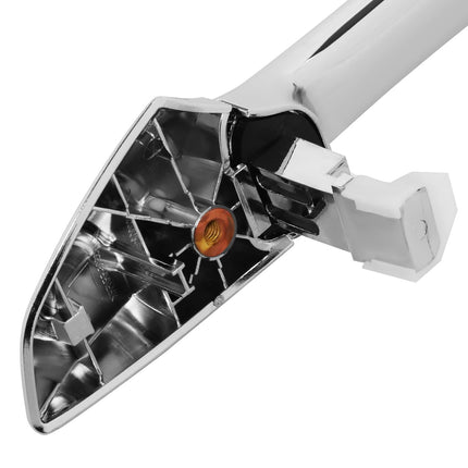 DNA MOTORING Front, Rear Left Outer Door Handle Compatible with 08-12 Honda Accord,w/o Keyhole, Chrome, OEM-DHO-01094
