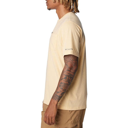 Columbia Men's Thistletown Hills Pocket Tee, Light Camel Heather, Medium