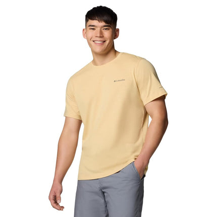 Columbia Men's Thistletown Hills Short Sleeve, Sand Dune Heather, S