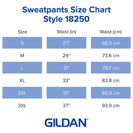 Gildan Men's Fleece Jogger, Style G18250 Sweatpants, Black, Small