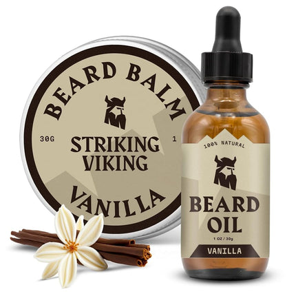 Striking Viking Beard Oil and Balm - 30 g Each, Va