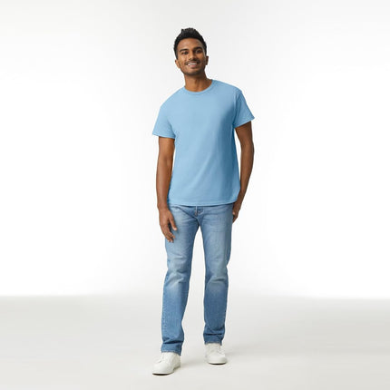 Gildan Unisex-Adult Ultra Cotton T-Shirt, Style G2000, Multipack, Light Blue (3-Pack), XL