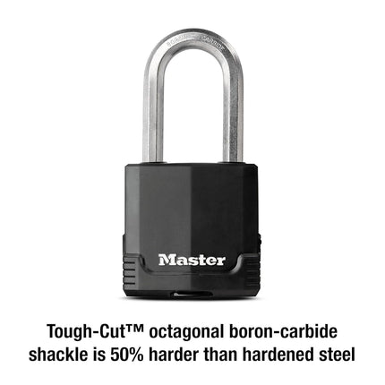 Master Lock M515XDLH Magnum Heavy Duty Padlock with Key, 1 Pack, Black