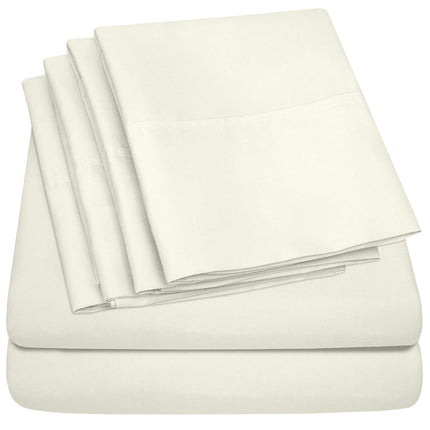 Sweet Home Collection Full Size Bed Sheets - 6 Pie