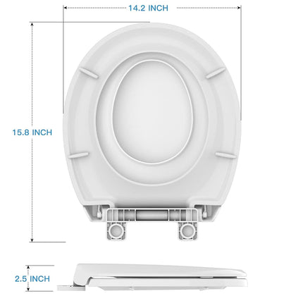 Toddler Toilet Seat with Built-in Potty Seat for Kids
