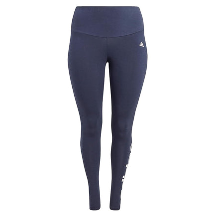 adidas Women's Essentials High-Waisted Logo Leggings, Legend Ink/White, XS