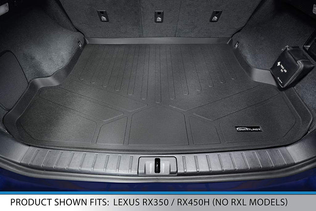 SMARTLINER All Weather Custom Fit Cargo Trunk Liner Floor Mat Black for 2013-2019 Lexus RX350 / RX450h (No RXL Models)
