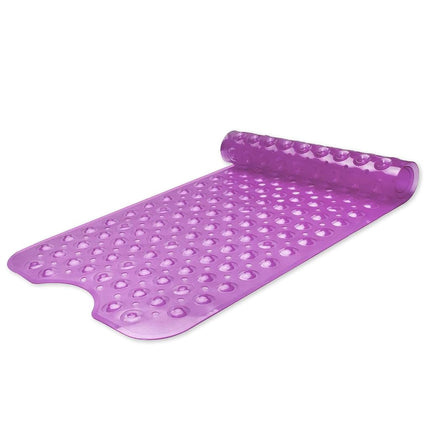 Sheepping Baby Bath Mat Non Slip Extra Long Bathtub Mat for Kids 40 X 16 Inch - Eco Friendly Bath Tub Mat with 200 Big Suction Cups,Machine Washable Shower Mat (Purple)