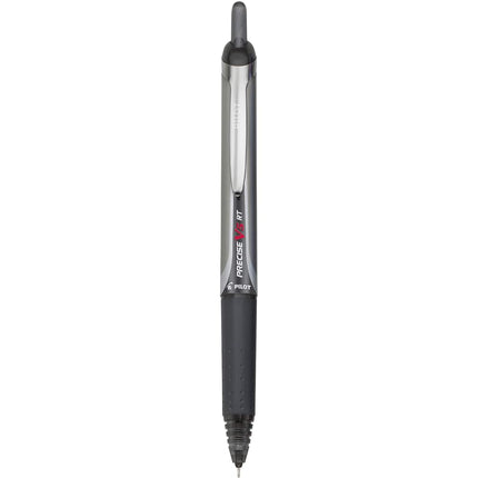 Pilot Precise V5 Retractable Premium Rolling Ball Pens, Extra Fine Point, Black, 6 Pack (13613)