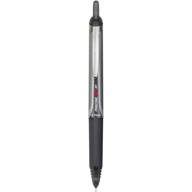 Pilot Precise V5 Retractable Premium Rolling Ball Pens, Extra Fine Point, Black, 6 Pack (13613)