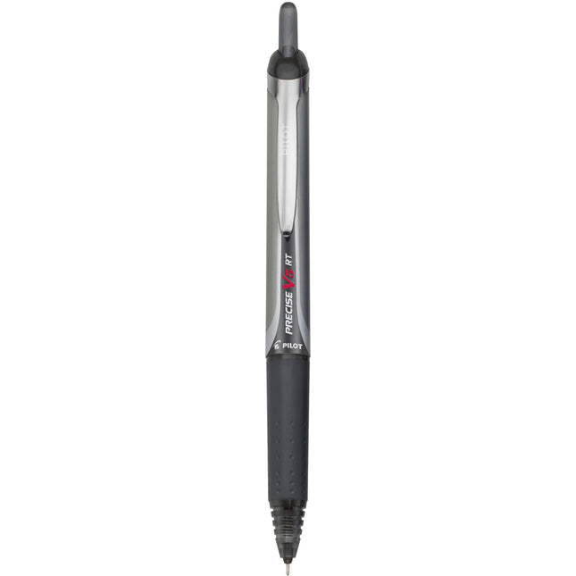 Pilot Precise V5 Retractable Premium Rolling Ball Pens, Extra Fine Point, Black, 6 Pack (13613)