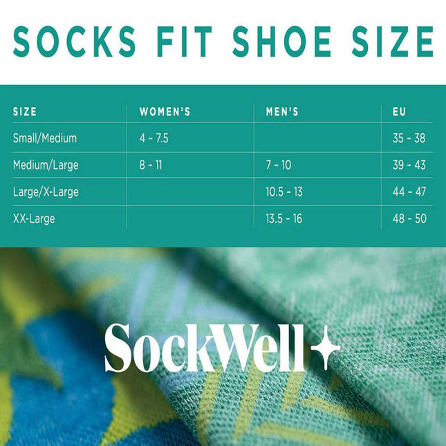 Chaussettes de compression graduée modérée pour femme Sockwell Dragonfly, Orge avec paillettes, Taille M/L