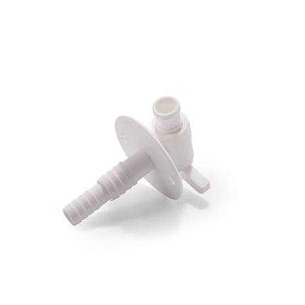 Válvula de Drenaje para Tanque de Agua de Vehículos Recreativos Camco | Cuenta con una Fabricación Duradera de Plástico, Viene con una Brida y se Utiliza con Tubería de Vinilo de 3/4 o 1/2 Pulgada (22223)