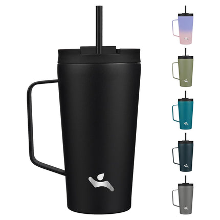 Konokyo Insulated Tumbler with Handle and Straw, 1