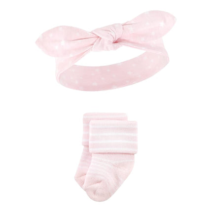 Hudson Baby Set de diadema y calcetines para bebé, diseño de unicornio, 1 unidad (paquete de 1)