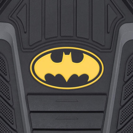 BDK Warner Bros DC Comics Armored Batman Heavy Duty No-Slip Grip All-Weather Car Mats Car Accessories - Custom Fit Rubber Floor Mats - 2 Front Mats (27” x 18”), 1 Rear Liner (18” x 58”)