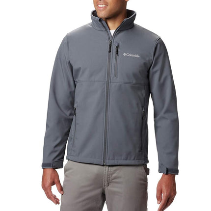 Columbia Men's Chaqueta Softshell Ascender Con Cremallera Frontal Shell Jacket, Grey, 4XL