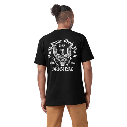 Dickies Men's Graphic Tees, Og Path / Black, Large