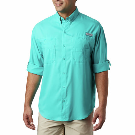 Columbia Men's PFG Tamiami™ II Long Sleeve Shirt, Fossil - X-Large Tall