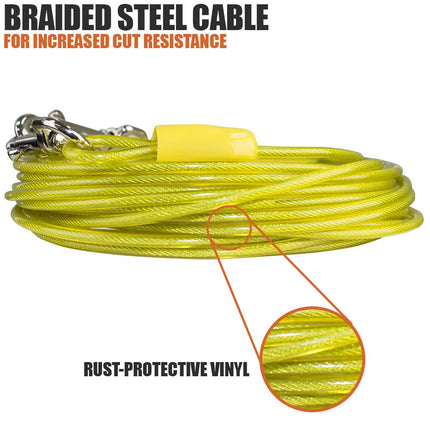 BV Pet Cable de Sujeción Pequeño para Perros de hasta 35 Libras, 25 Pies