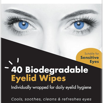 Eye Doctor Eyelid Wipes, 40 Sterile Eye Wipes for 