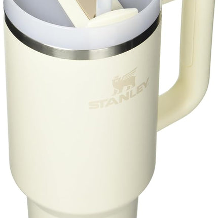 STANLEY Quencher H2.0 FlowState Vaso térmico de acero inoxidable con tapa y pajita para agua, té helado o café, batidos y más, crema 2.0, 40oz