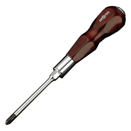 Ktc Wooden Grip Screwdriver (Cross) with Magnetic 