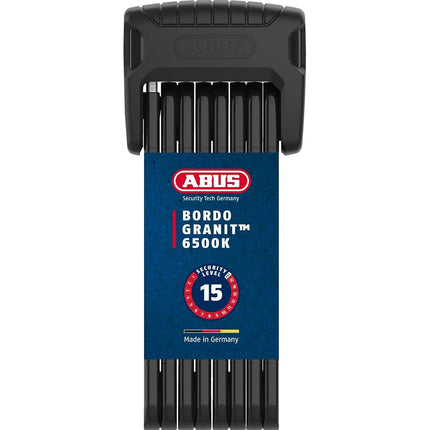 ABUS Bordo Granit 6500K Folding Lock with SH Brack