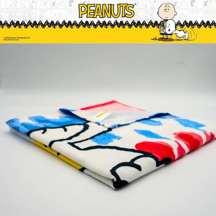 Franco Collectibles Peanuts Snoopy & Woodstock Super Soft Cotton Bath/Pool/Beach Towel, 58 in x 28 in, (100% Officially Licensed Product)